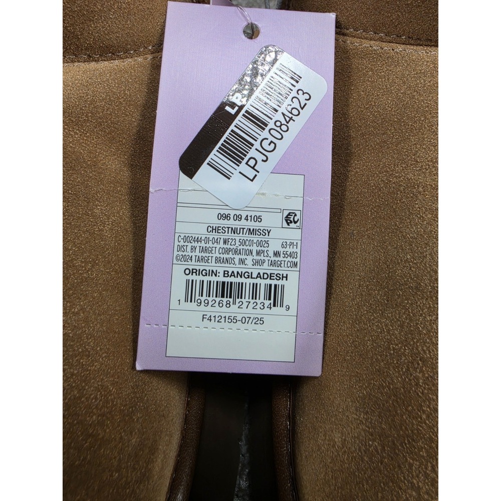 Wild Fable Missy Platform Ankle Boots Womens Size 6 Chestnut Faux Suede NWT - Picture 2 of 6